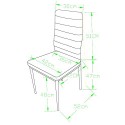 Chaises S2 dimensions