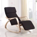 Rocking-chair fauteuil Noir
