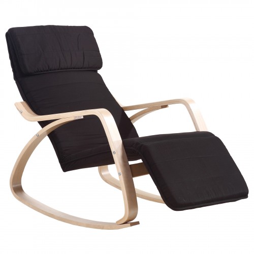 Rocking-chair fauteuil Noir