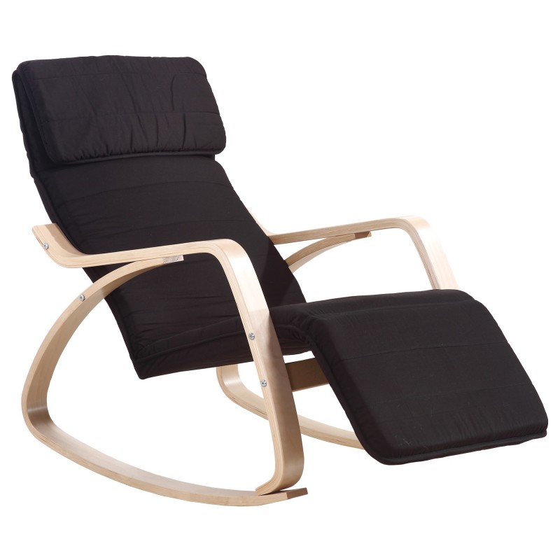 Rocking-chair fauteuil Noir