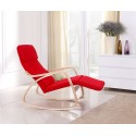 Rocking-chair fauteuil Rouge
