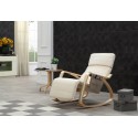 Rocking-chair avec organisateur Blanc