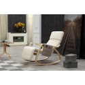 Rocking-chair avec organisateur Blanc
