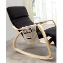Rocking-chair avec organisateur Noir