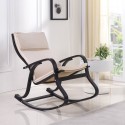 Fauteuil Rocking-chair beige