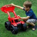 MAXIMUS Bulldozer rouge pour jouets jardin plage