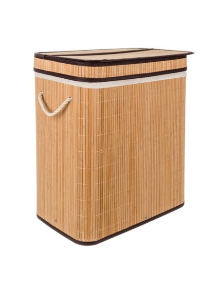 RUNHY Panier à linge en bambou RUNHY Panier à linge en bambou