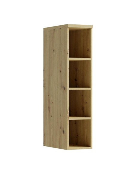 CANDY Petite bibliothèque 4 cases 25x103 cm en bois design moderne épuré