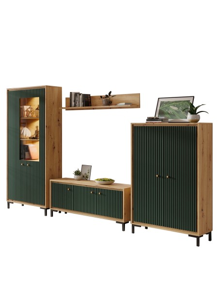 PARII Ensemble de meubles de salon Vaisselier Armoire Meuble TV Étagère design contemporain