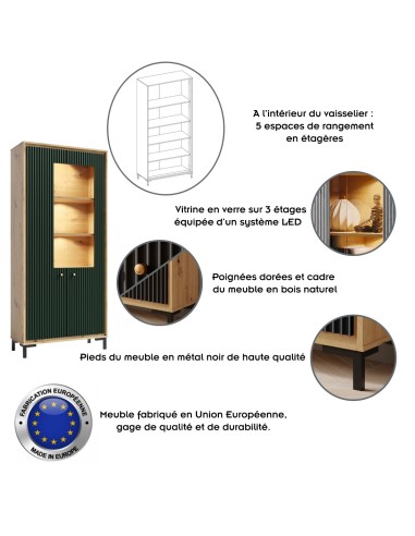 PARII Ensemble de meubles de salon Vaisselier Armoire Meuble TV Étagère design contemporain