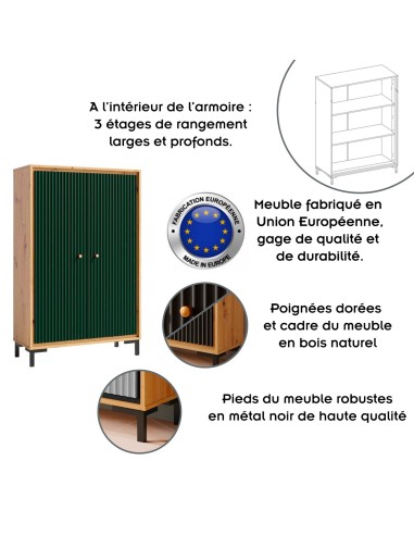 PARII Ensemble de meubles de salon Vaisselier Armoire Meuble TV Étagère design contemporain