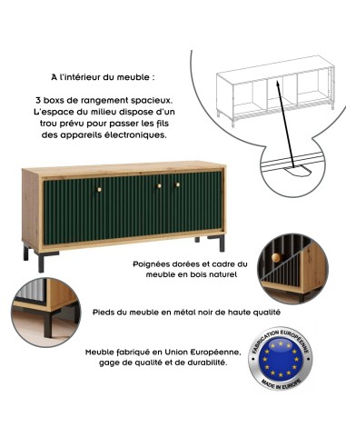 PARII Ensemble de meubles de salon Vaisselier Armoire Meuble TV Étagère design contemporain