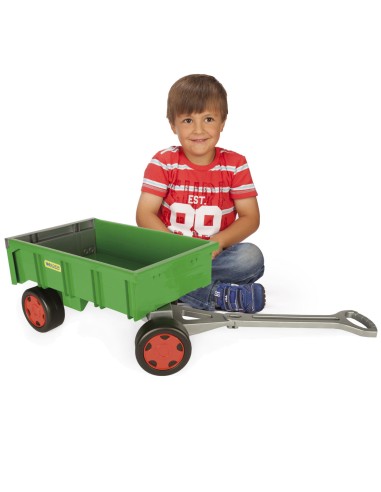 Grand chariot enfant à tirer remorque de jardin avec porte basculante