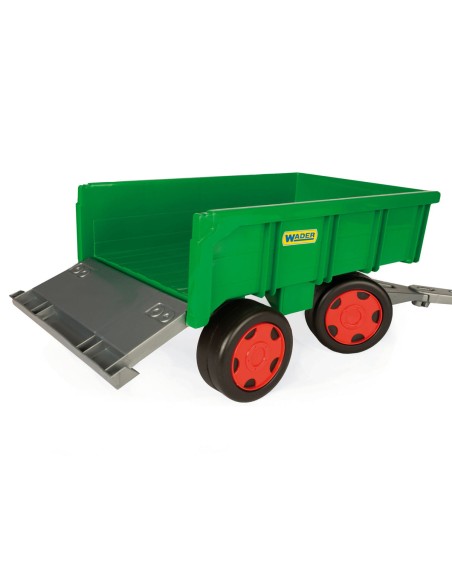 Grand chariot enfant à tirer remorque de jardin avec porte basculante Grand chariot enfant à tirer remorque de jardin avec porte basculante