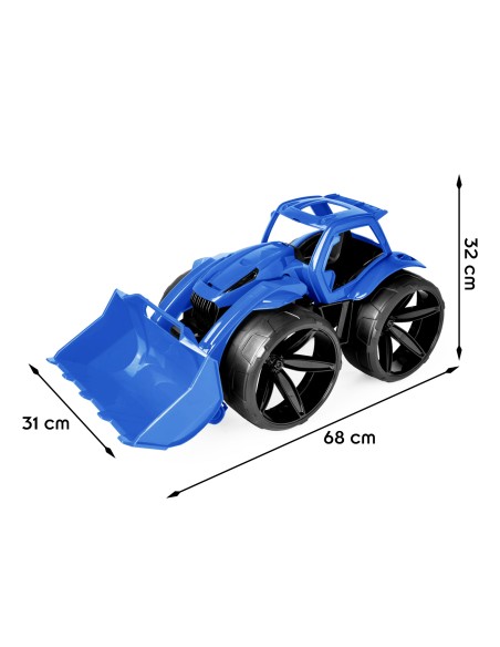 MAXIMUS Bulldozer tractopelle grand jouet maison jardin plage MAXIMUS Bulldozer tractopelle grand jouet maison jardin plage