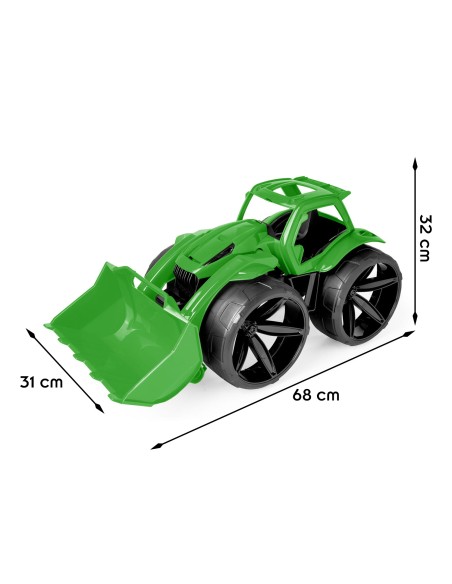 MAXIMUS Bulldozer tractopelle grand jouet maison jardin plage MAXIMUS Bulldozer tractopelle grand jouet maison jardin plage