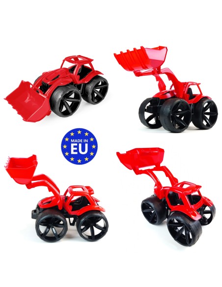 MAXIMUS Bulldozer tractopelle grand jouet maison jardin plage