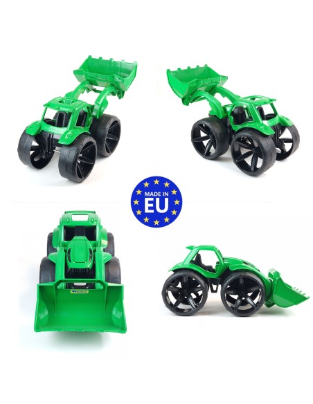 MAXIMUS Bulldozer tractopelle grand jouet maison jardin plage MAXIMUS Bulldozer tractopelle grand jouet maison jardin plage