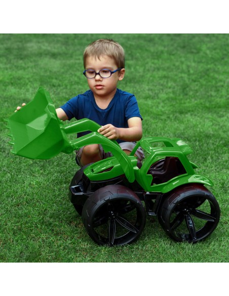 MAXIMUS Bulldozer tractopelle grand jouet maison jardin plage MAXIMUS Bulldozer tractopelle grand jouet maison jardin plage