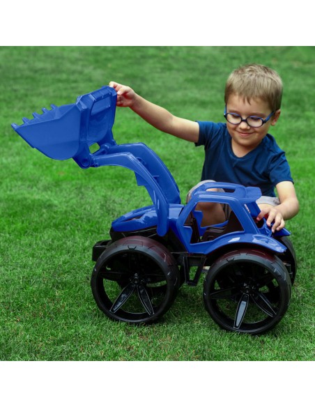 MAXIMUS Bulldozer tractopelle grand jouet maison jardin plage MAXIMUS Bulldozer tractopelle grand jouet maison jardin plage