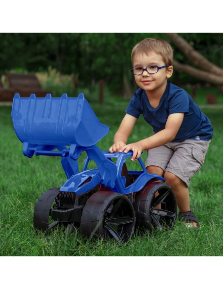 MAXIMUS Bulldozer tractopelle grand jouet maison jardin plage MAXIMUS Bulldozer tractopelle grand jouet maison jardin plage