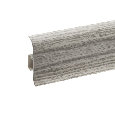 Plinthes goulotte passe-câble PVC 59 mm - 1,10 m avec raccords inclus