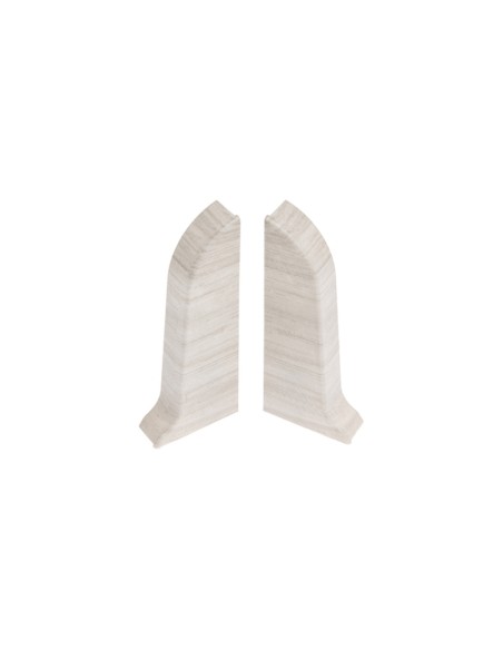 Butées aveugles gauche et droite pour plinthe PVC 59 mm