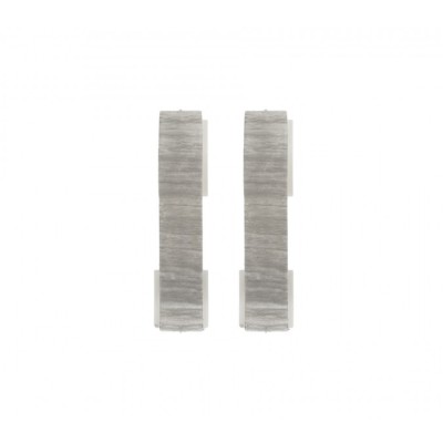 2 raccords pour plinthe PVC 59 mm