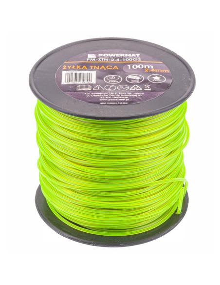 Bobine de fil 100 m pour débroussailleuse coupe-bordure - Fil en étoile Bobine de fil 100 m pour débroussailleuse coupe-bordure - Fil en étoile