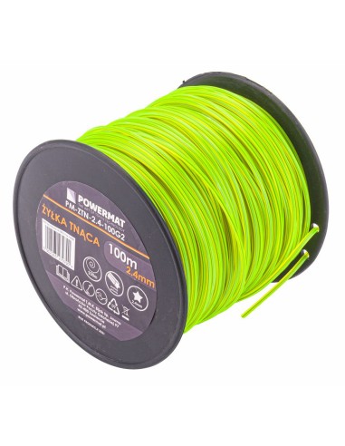 Bobine de fil 100 m pour débroussailleuse coupe-bordure - Fil en étoile