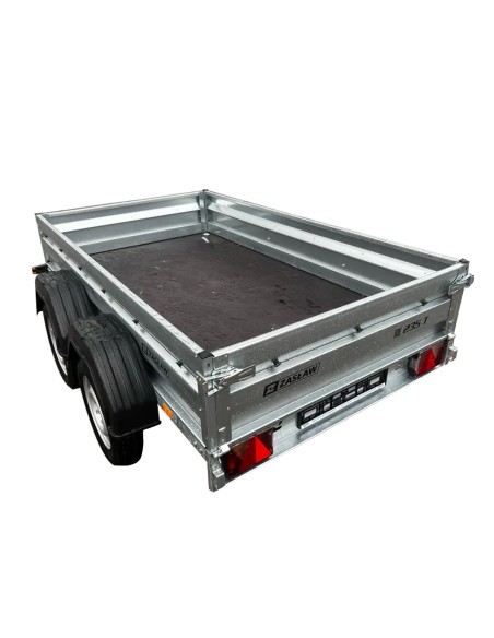 Remorque double essieu 235T ridelles avant/arrière ouvrantes démontage latéral rapide Remorque double essieu 235T ridelles avant/arrière ouvrantes démontage latéral rapide