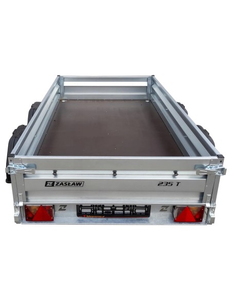 Remorque double essieu 235T ridelles avant/arrière ouvrantes démontage latéral rapide Remorque double essieu 235T ridelles avant/arrière ouvrantes démontage latéral rapide