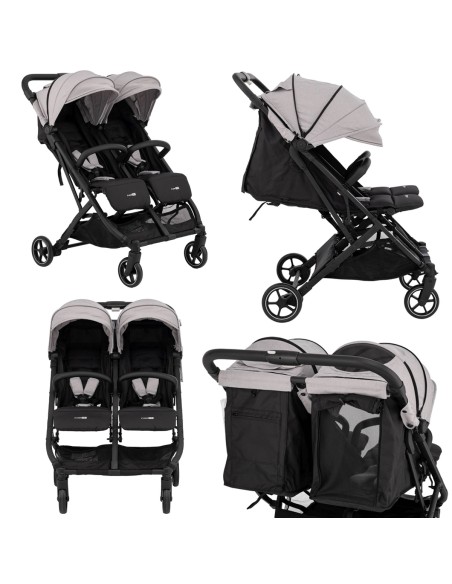 Poussette jumeaux ou enfants rapprochés largeur 74 cm Poussette jumeaux ou enfants rapprochés largeur 74 cm