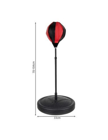 Set de boxe punching ball avec sac de frappe et gants. Hauteur ajustable.