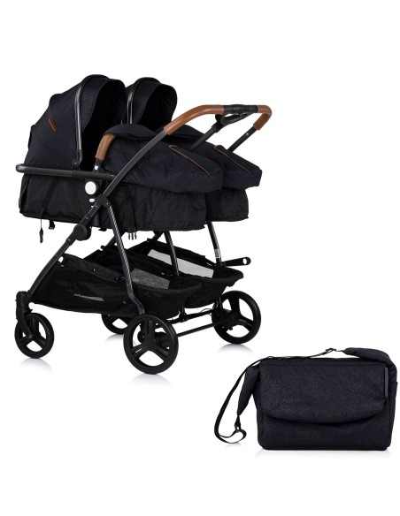 Poussette jumeaux ou enfants rapprochés avec ou sans siège auto