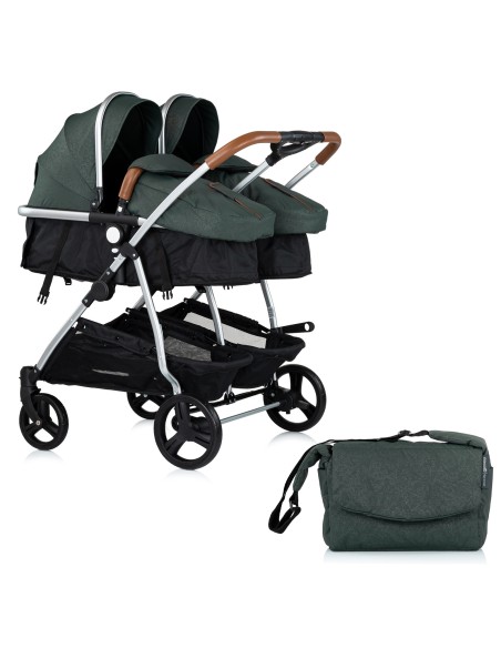 Poussette jumeaux ou enfants rapprochés avec ou sans siège auto Poussette jumeaux ou enfants rapprochés avec ou sans siège auto