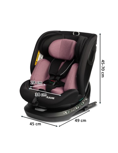 Siège auto AZURE i-Size 360° Isofix 40 à 150 cm inclinable