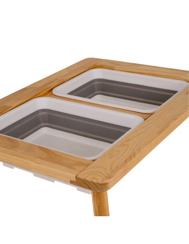 Table Sensorielle en Bois avec Tabouret