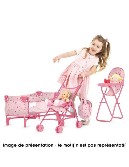 TRIXY Poussette de Poupée Pliable Chaise Haute Sac à Langer et Lit parapluie Enfant TRIXY Poussette de Poupée Pliable Chaise Haute Sac à Langer et Lit parapluie Enfant