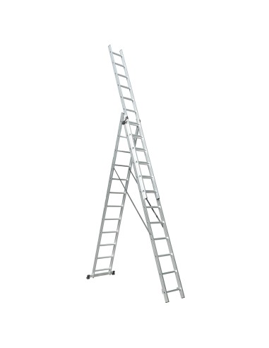 UP Echelle transformable en aluminium coulissant extensible 3 plans