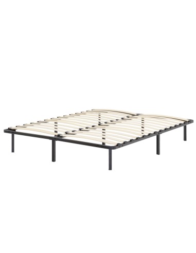 NAMARA Sommier à lattes robuste avec pieds en acier - Montage facile -