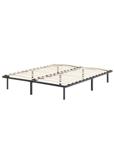 NAMARA Sommier à lattes robuste avec pieds en acier - Montage facile -