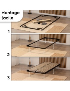 ORTHO Sommier à lattes en acier avec bande stabilisatrice 2