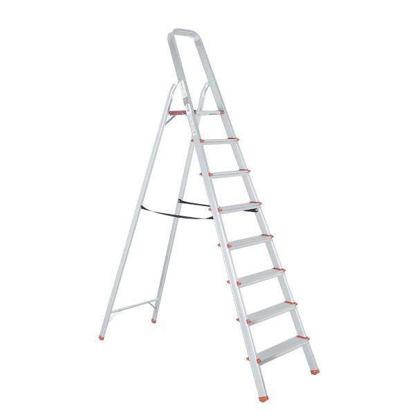 RISE Escabeau pliable en aluminium avec pieds antidérapants