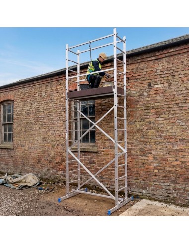 ETRA Echafaudage en aluminium hauteur de travail 5m