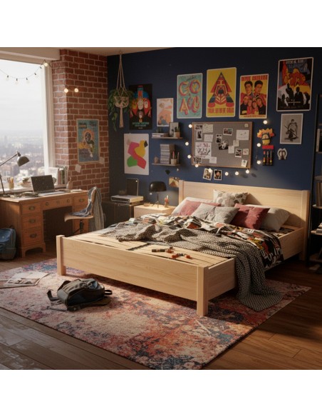 Sommier à lattes ergonomique 7 zones de confort avec plots de soutien