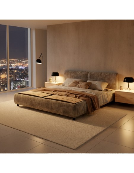 Sommier à lattes ergonomique 7 zones de confort avec plots de soutien