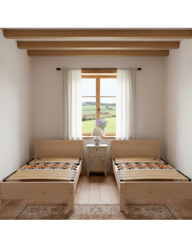 Sommier à lattes ergonomique 7 zones de confort avec plots de soutien