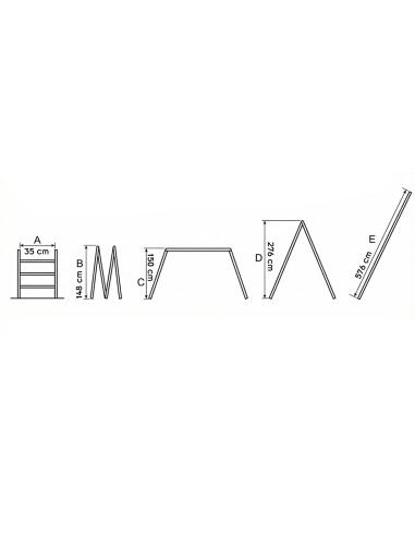 LIFT Echelle modulable en aluminium 4 pans