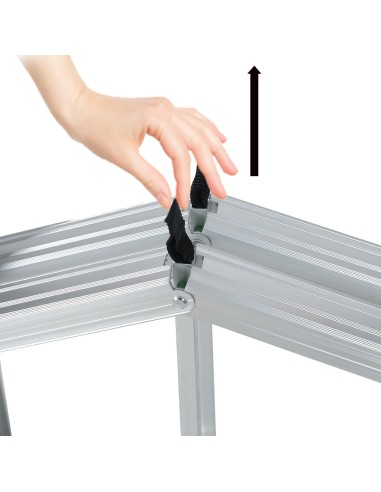 CLIMB Echelle double pliable et compacte en aluminium